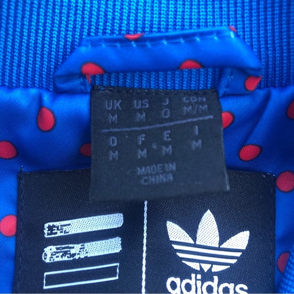 Adidas X Pharrell Williams RARE Blue/Red Polkadot Jacket,Size-Medium(M) - Picture 5 of 15
